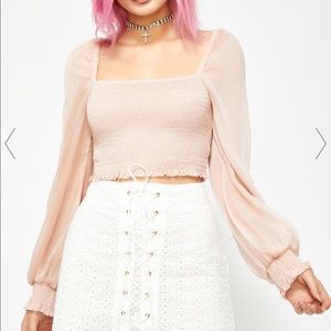 Blush Crop Top